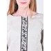 Embroidered blouse "Verkhovna" black on gray